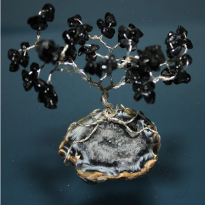 Black Tourmaline Agate Crystal Chip <b>Tree</b> Reiki Decor <b>Artificial</b> <b>Tree</b> of Life Natural Stone 7 Chakra Crystal Chip Gifts Luc - Product Image 2