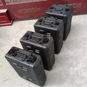 260mm sâu 2U 3U 4U 6U 8U <span class=keywords><strong>12U</strong></span> 14u 16u đen <span class=keywords><strong>19</strong></span> inch PE nhựa trường hợp khó khăn giá trường hợp chuyến bay giai đoạn Microphone lưu trữ hộp - Product Image 1