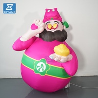 Gonflable roly-poly poupée mammon personnage de dessin animé sculpture Publicité gonflable