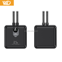 Nouvelle mini batterie externe électronique 20000 mAh, mince et portable, avec câble USB-C, Powerbanks 20000 mAh