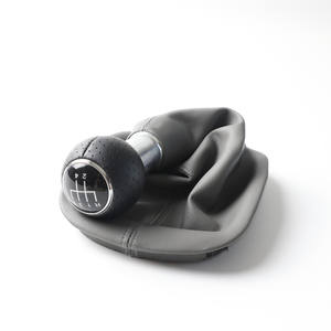 Couvercle de levier de vitesse en cuir pour voiture, pour Passat B5 5 6 vitesses, conception ergonomique - Product Image 2