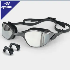 แว่นตาสำหรับแข่ง2023เลนส์แฟชั่นสำหรับผู้ใหญ่แว่นตาว่ายน้ำกรอบเล็กสำหรับแข่งขันระดับมืออาชีพ
