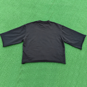 남성용 면 티셔츠 크롭 반팔 스트리트웨어 티 남여 공용 상의 빈티지 산성 세척 Y2K 의류 박시 핏 티셔츠 - Product Image 5