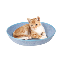Litière pour chat en feutre respirant quatre saisons chat maison fouisseur beignet litière pour chat
