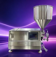Machine de remplissage semi-automatique pour liquides visqueux, facile à nettoyer, pour bouteilles et bidons de shampoing, lotion, beurre corporel, savon liquide, plastique, verre