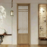 Porte complète en bois composite sans formaldéhyde, style chinois moderne, isolation acoustique, pour usage commercial