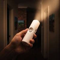 Lampe de nuit LED à détection de mouvement, rechargeable par USB, magnétique, pour armoire, chambre, escalier