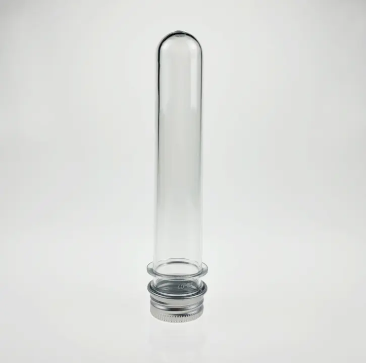 2020 Nieuwe 40Ml Transparante Cilinder Huisdier Reageerbuis Fles Snoep, Rubber Capsule, Badzout
