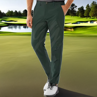 Unisex superzachte comfortabele golfbroek met lange mouwen, knoopsluiting, sportief, spandex/polyester, milieuvriendelijk, geometrisch dessin.