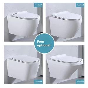 Alargado montado en la pared del hogar alemán moderno para espacios pequeños, tanque de agua oculto suspendido, salida integrada para uso en el baño - Product Image 2