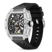 Nouvelle Montre Mécanique Automatique Squelette de Luxe Transparente 2026 pour Hommes, Montre de Sport Personnalisée OEM ODM, Stock d'Usine, Montre-Bracelet
