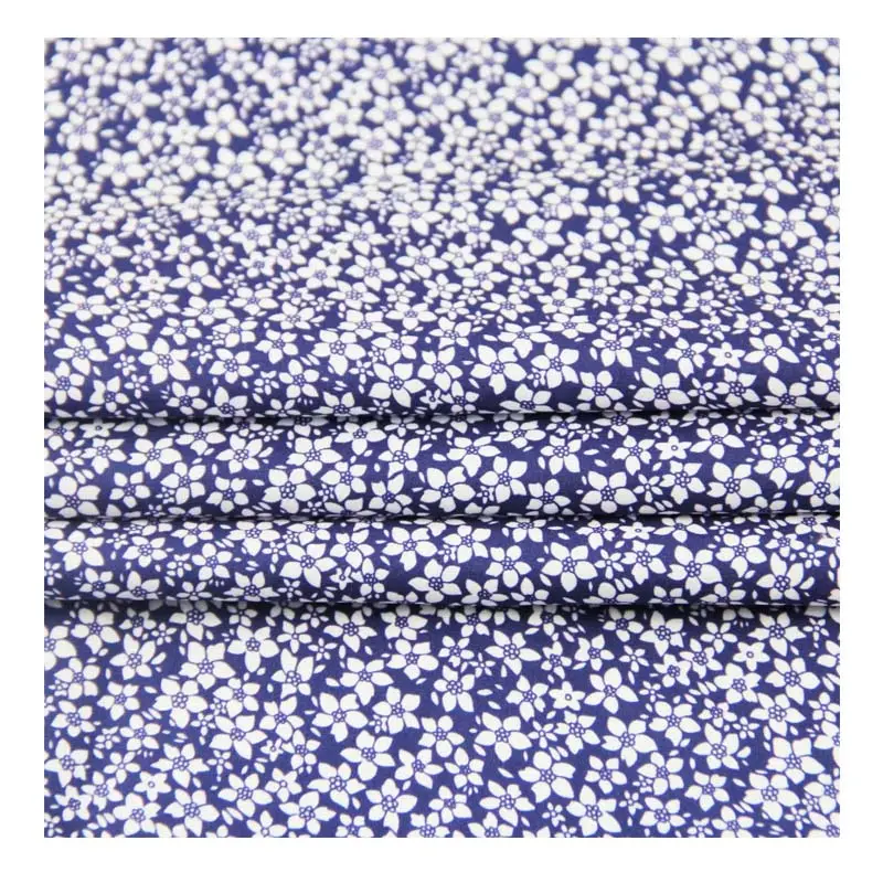 No MOQ 100%cotton Poplin Fabric Digital Printing Small Floral Pattern For Shirt Dress Clothing