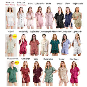 FUNG 3034 Atacado e Personalizado Luxo Suave e Respirável para Mulheres de Manga Curta Conjunto Pijama de Verão - Product Image 5