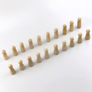 20 Pcs Wholesale Modern Design UV Printed <b>Wooden</b> <b>Peg</b> Doll Set Unfinished Dolls DIY Craft Projects Creative Wall Hanging - Product Image 4