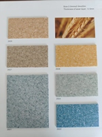Rouleau de feuille de linoléum de tapis de sol en PVC de qualité commerciale pour les hôpitaux et les bureaux
