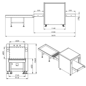 เครื่องสแกนรังสีเอกซ์แบบใหม่เอี่ยมสำหรับตรวจสอบความปลอดภัยของยานพาหนะและสัมภาระที่สนามบิน - Product Image 6