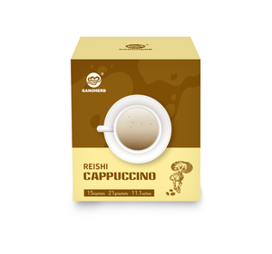 GANOHERB OEM özel etiket bitkisel Ganoderma kahve 3 in 1 <span class=keywords><strong>Cappuccino</strong></span> çözünebilir kahve Ganoderma Lucidum özü ile - Product Image 1
