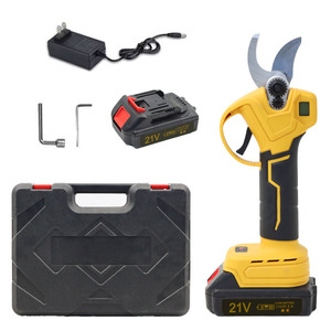 21V Rechargeable Battery Powered <b>Pruners</b> Stainless Steel Blades 20-30 Mm Trimming Diameter For Garden <b>Tree</b> Branch Thinning - Product Image 1