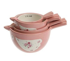 Promotional Rose Printed Bird Home Kitchen <strong>Baking</strong> Ceramic <strong>Measuring</strong> <strong>Cup</strong> - Product Image 2