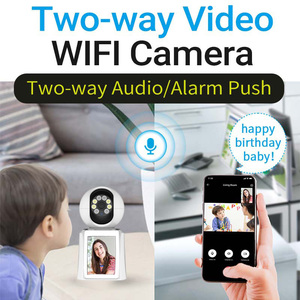 Caméra <span class=keywords><strong>de</strong></span> <span class=keywords><strong>sécurité</strong></span> sans fil WiFi Hongnaer ICSee 1080P 3MP avec appel vidéo à un bouton PTZ pour la maison et le bureau - Product Image 6