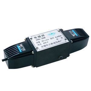 Vanne solénoïde hydraulique Jiangnan 34D-25B 25 L/min 6,3 Mpa 220 V Vanne directionnelle à trois voies - Product Image 1
