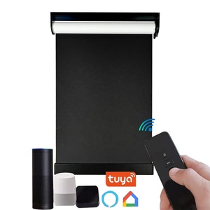 Màn phong cách cơ giới rèm cuốn kem chống nắng vải điện Battery Powered rèm cuốn cho <span class=keywords><strong>Windows</strong></span> - Product Image 2