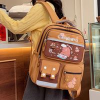Capibara cartable grande capacité étudiants Junior lycée sac à dos Capybara mignon dessin animé sac à dos
