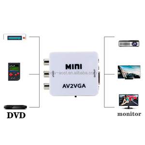 RCA AV to <strong>VGA</strong> Video Converter Converter with <strong>3</strong>.5mm Audio AV2VGA / CVBS + Audio to PC HDTV Converter - Product Image 4