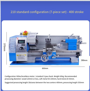 HC210 400mm 900W hogar DIY Mini <span class=keywords><strong>Manual</strong></span> Metal <span class=keywords><strong>madera</strong></span> <span class=keywords><strong>torno</strong></span> WM210F400 Mini CNC WM210V Motor sin escobillas <span class=keywords><strong>de</strong></span> velocidad Variable Horizontal - Product Image 3