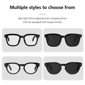 ใหม่ Ai แว่นตาอัจฉริยะสำหรับการถ่ายภาพเลนส์<span class=keywords><strong>4K</strong></span> ควบคุมด้วยเสียงแบบไร้สายโทร WiFi แว่นตาอัจฉริยะและแว่นกันแดด - Product Image 3