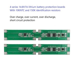Placa de Protección de Baterí<span class=keywords><strong>a</strong></span> BMS 4S 14.8V 7A 12A para Baterías de Iones de Litio con NTC de 10K y Resistencia de 150K para Paquetes de Baterías de Aspiradoras - Product Image 2