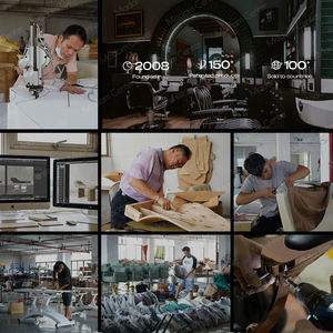 Madamcenter Mobilier de Barbier Équipement pour Salon de Barbier Ensemble de Mobilier pour Salon de Coiffure Chaise de Salon de Coiffure - Product Image 3