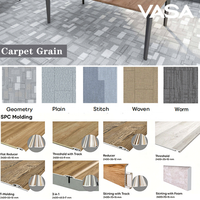 Revêtement de sol en vinyle SPC imitation bois 4mm 5mm 0.2mm couche d'usure, système de pose clipsable, planches de vinyle de luxe, parquet chevron