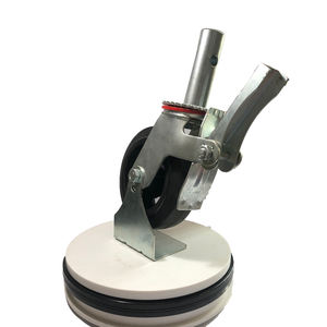 SQ Castor <span class=keywords><strong>6</strong></span> Zoll 8 Zoll Schwarze Gummi-Mobilgerüstrollen Rueda De Andamio mit Bremse - Product Image 4