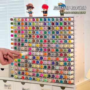 Marker <b>Pen</b> Holder For Kids Stationery Storage <b>Box</b> With Handle And Compartments Rectangle Multipurpose Portable 7 Layer Standing - Product Image 3