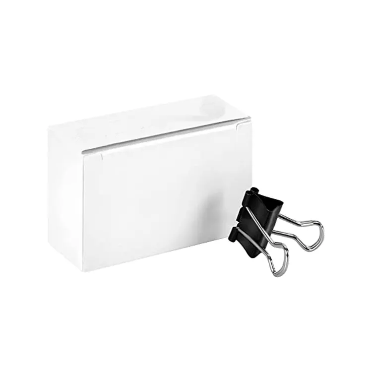 Individueller Stahl-Metall-Bindpapierclip für das Büro stationäre kleine schwarze Clip