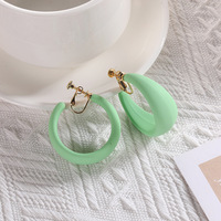 Song Yi OEM à la mode nouveau design couleur bonbon anneau en forme de C clip d'oreille percé pour femmes