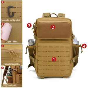 Mochila Táctica Unisex para Exteriores con Gran Capacidad, Diseño <span class=keywords><strong>de</strong></span> Camuflaje, Impermeable, para Senderismo y Uso Diario - Product Image 5