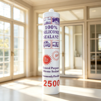 Sellador de Silicona de Uso General 2500 para Ventanas, Baños y Vehículos