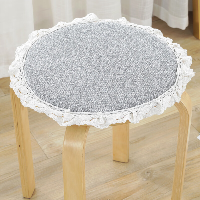 Cotone grigio con pizzo