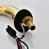 Offre Spéciale Design moderne en laiton chromé robinet à capteur automatique sans contact économie d'eau montage sur pont robinet de salle de bain monotrou
