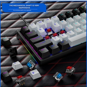 K710 電子スポーツ RGB バックライト付きメカニカルキーボード TYPE-C ラインセパレーション交換可能軸プラグプレイコンピュータ有線キーボード - Product Image 2