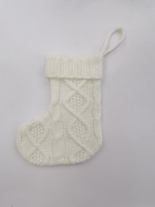 Decoración navideña europea y americana, cuerda trenzada de color sólido, decoración para árbol de Navidad, regalos para niños, calcetines navideños - Product Image 6