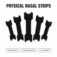 Bandes nasales physiques HLK noires en PET Henkel certifiées CE 19x66mm, adhésif puissant, pour une respiration nasale apaisante, OEM ODM personnalisé