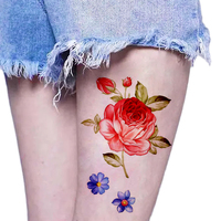 Papier de tatouage temporaire autocollant imperméable blanc personnalisé à motif indien, sexy et tendance, pour le corps, ensemble A+B, marque KeMeng