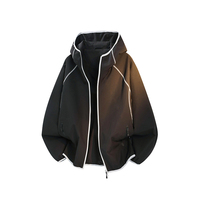 Veste bomber légère coupe-vent pour homme, respirante, tendance, séchage rapide, décontractée, à capuche, style Letterman