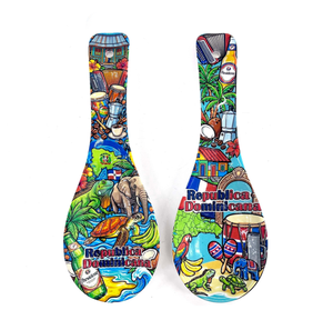 Cucharas Personalizadas al por Mayor, Recuerdo de México, Costa Rica, Málaga, República Dominicana, Cuchara Decorativa Impresa, Adorno de Cocina, Regalo - Product Image 5