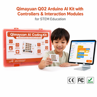 Qimayuan Q02 Set de Robótica con IA para Codificación, Reconocimiento de Voz, Programable en Python, Bloques de Juguete Compatibles con Proyectos STEM para Academias