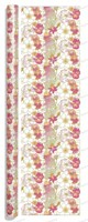 Ensemble de papier cadeau recyclable à carreaux floraux, kit d'emballage tout-en-un, sacs cadeaux, carnets, étiquettes suspendues pour anniversaire