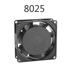 Hoge kwaliteit zwarte CPU pc-koelventilatoren 8025 borstelloze DC 12v 24v 80x80x25mm koelventilator - Product Image 5